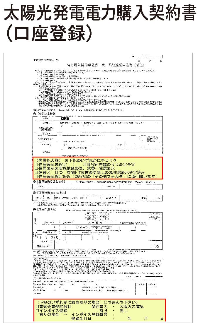 太陽光発電電力購入契約書